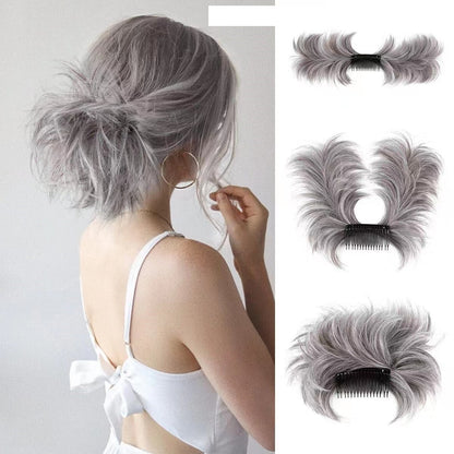 ✨Messy Bun Pettinatura laterale Clip in Hair Bun Acconciature facili