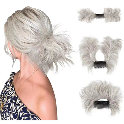 ✨Messy Bun Pettinatura laterale Clip in Hair Bun Acconciature facili