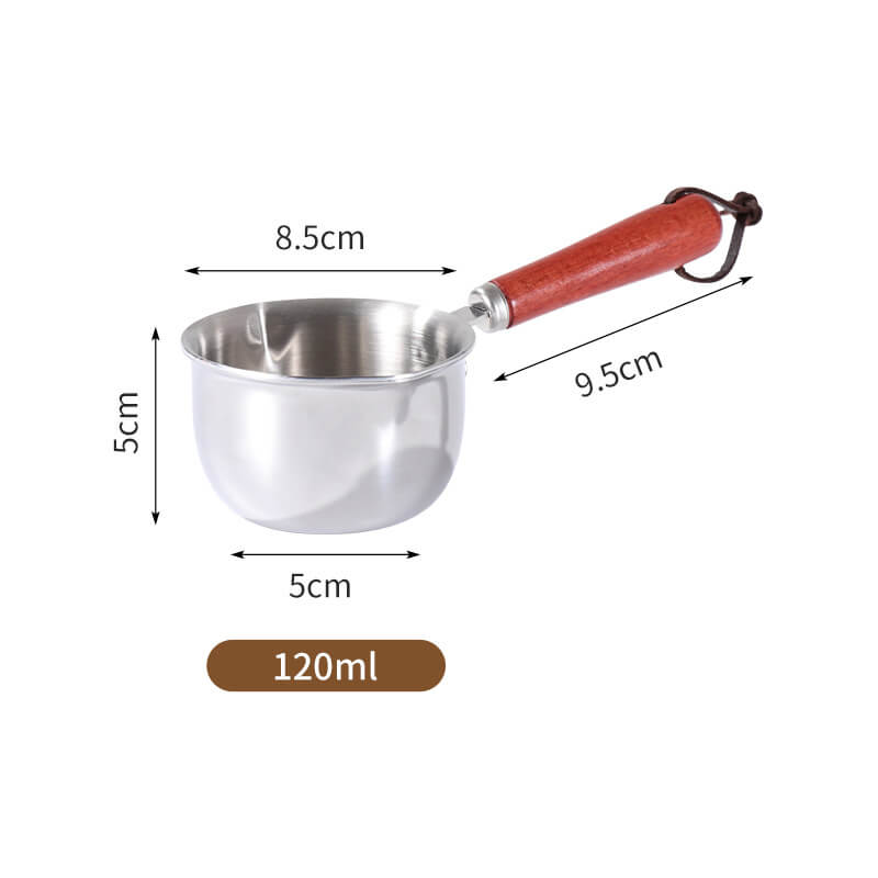 Home Cucina 304 Acciaio inox Mini piccola padella per olio